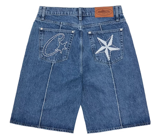 Corteiz C-Star Denim Shorts